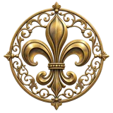 NOLA ornate fleur-de-lis mark