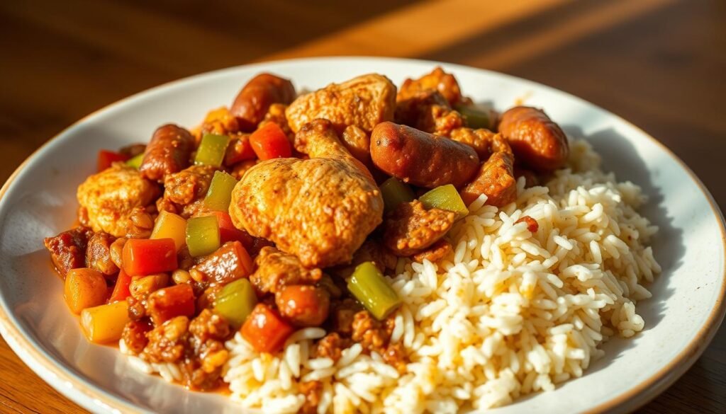 Jambalaya dish Jambalaya dish