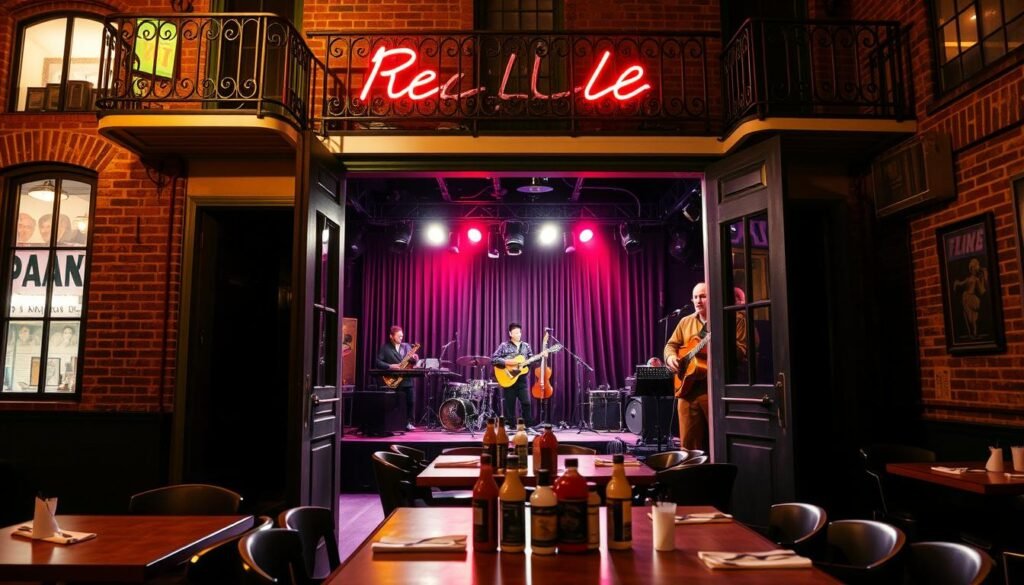 New Orleans live music venue with food New Orleans live music venue with food