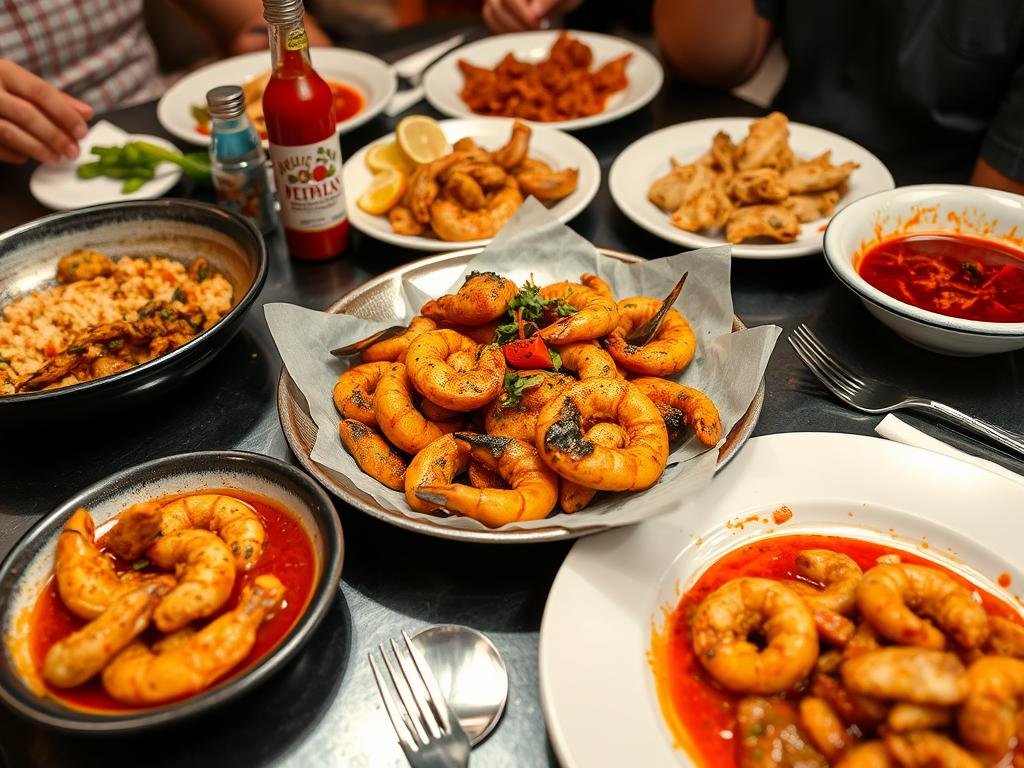 Spicy New Orleans cuisine that may have health considerations for some visitors Spicy New Orleans cuisine that may have health considerations for some visitors