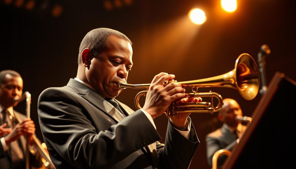 Wynton Marsalis performing jazz Wynton Marsalis performing jazz